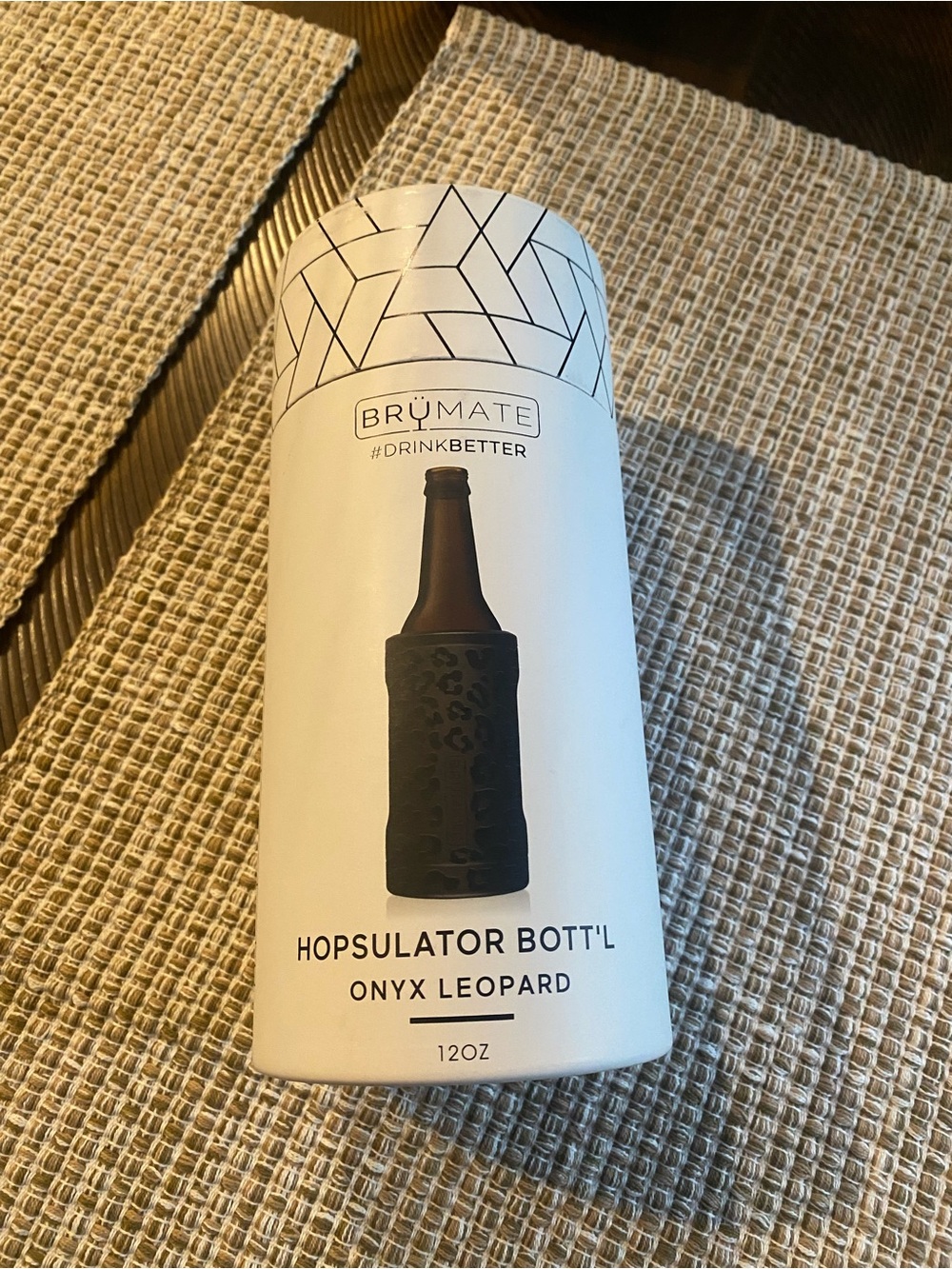 Hopsulator Bott'l Onyx Leopard 12oz Bottle Insulator